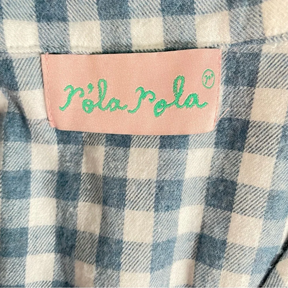 ROLAROLA X SAKI Check Pajamas in Blue